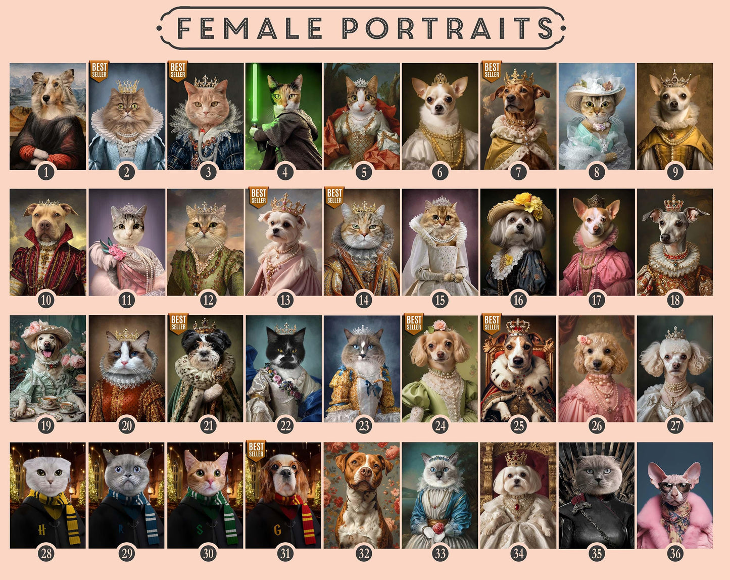 Custom Royal Pet Portrait