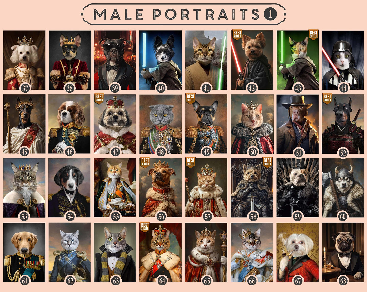 Custom Royal Pet Portrait